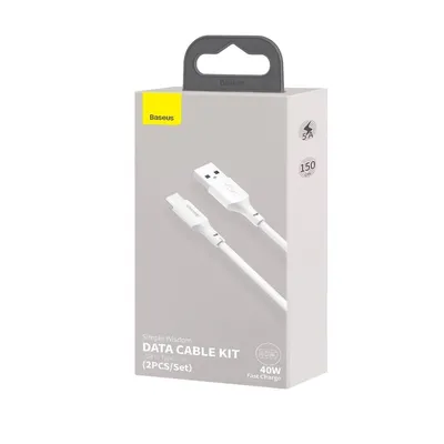 Baseus Simple Wisdom Data Cable Kit USB to Type-C 5A & Micro