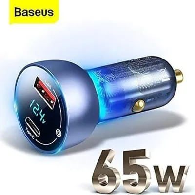 Baseus Particular Digital Display QC+PPS Dual Quick Charger Car Charger 65W With