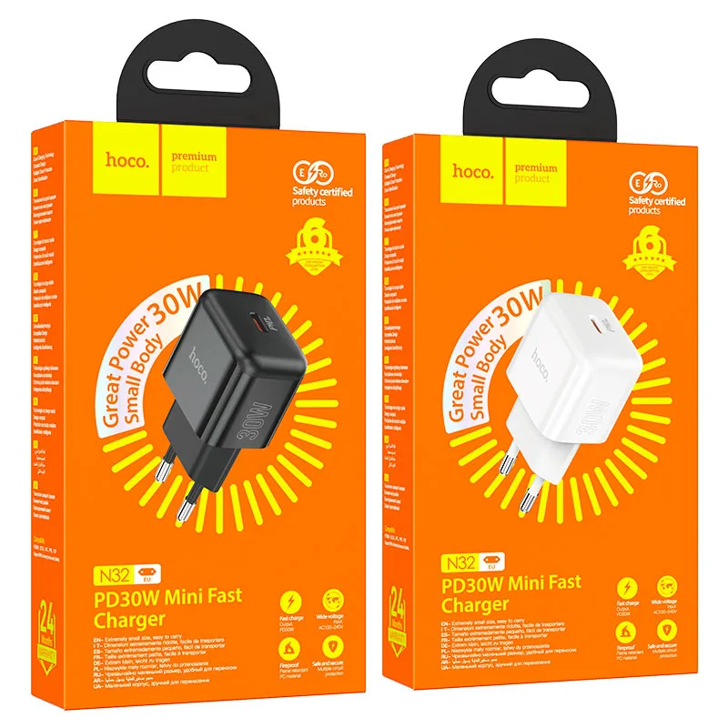 Hoco N32 Glory PD30W single port charger(EU)