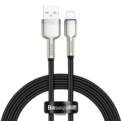 Baseus Cafule Series Metal Data Cable USB to IP 2.4A 1m Black CALJK-A01