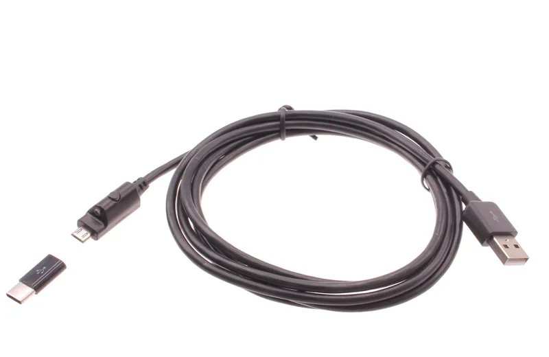 GFUZ CA-16 უნივერსალური კაბელი Micro-USB, Type-C და iPhone-ისთვის