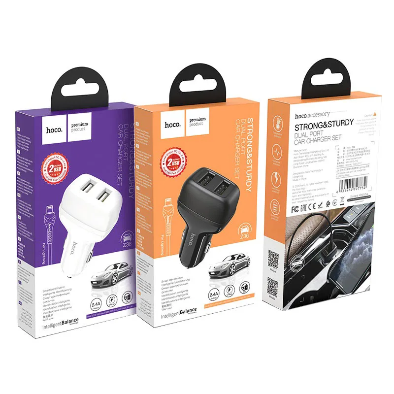 Hoco Z36 Leader dual port car charger