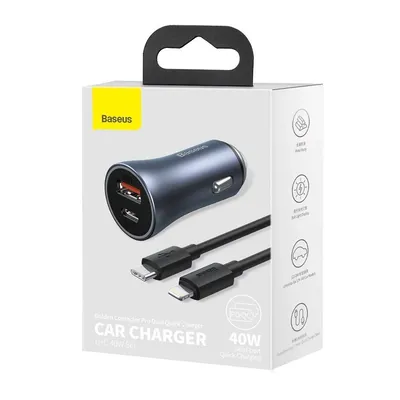 Baseus Car Charger Type-c To iPHone Usb 40W TZCCJD-B0G