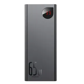 Baseus Adaman Metal Digital Display Quick Charge Power Bank 20000mAh 65W Black（W
