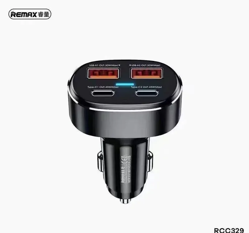 REMAX Car Charger RCC-329 75W PD+QC 2C+2A