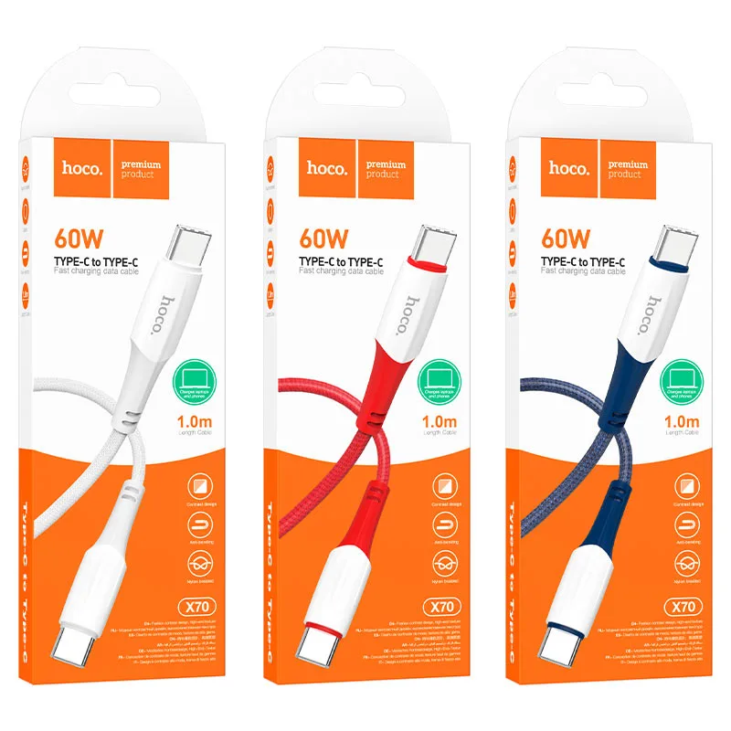 Hoco X70 Ferry charging data cable for Type-C