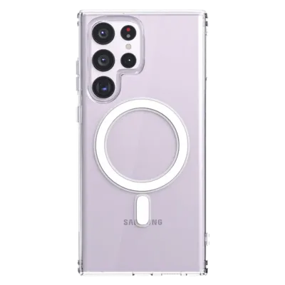 გამჭვირვალე ქეისი MagSafe-ით Samsung S Series-ისთვის