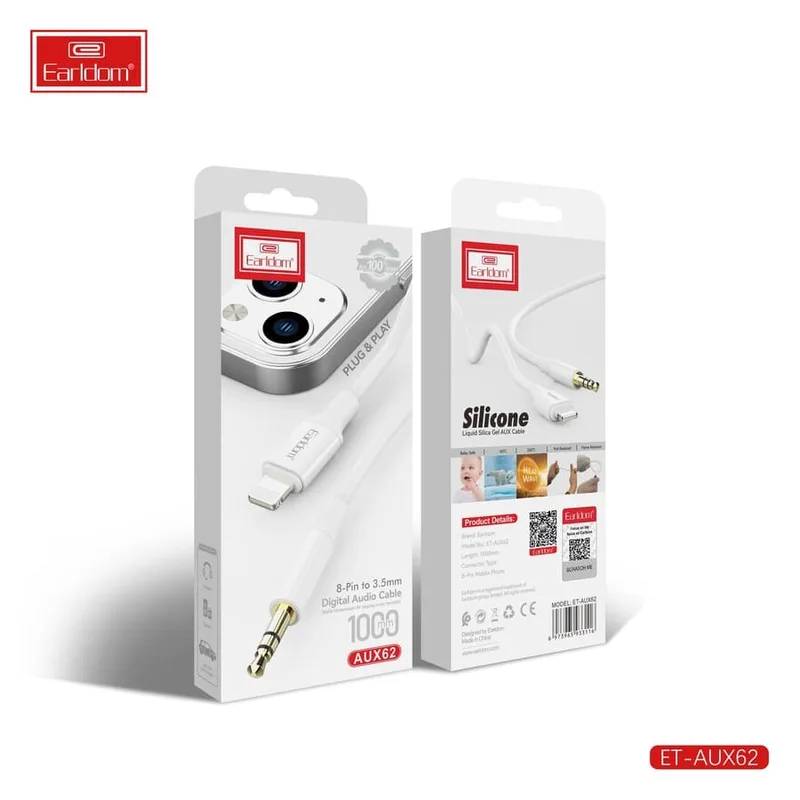 Earldom Aux Cable Lighting To 3.5MM aux62