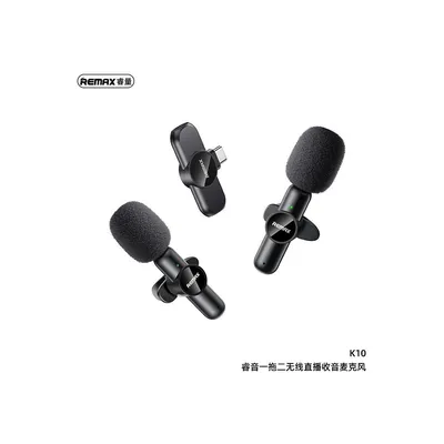 Remax Ryusic Series One-to-Two Live-Stream Wireless Microphone K10