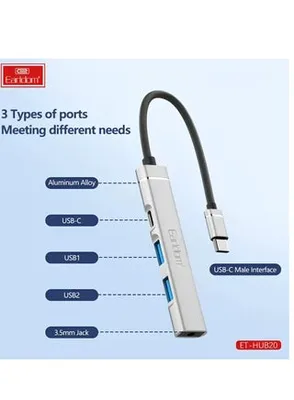Earldom Hub 4Port USB-C 3.0 ET-HUB20