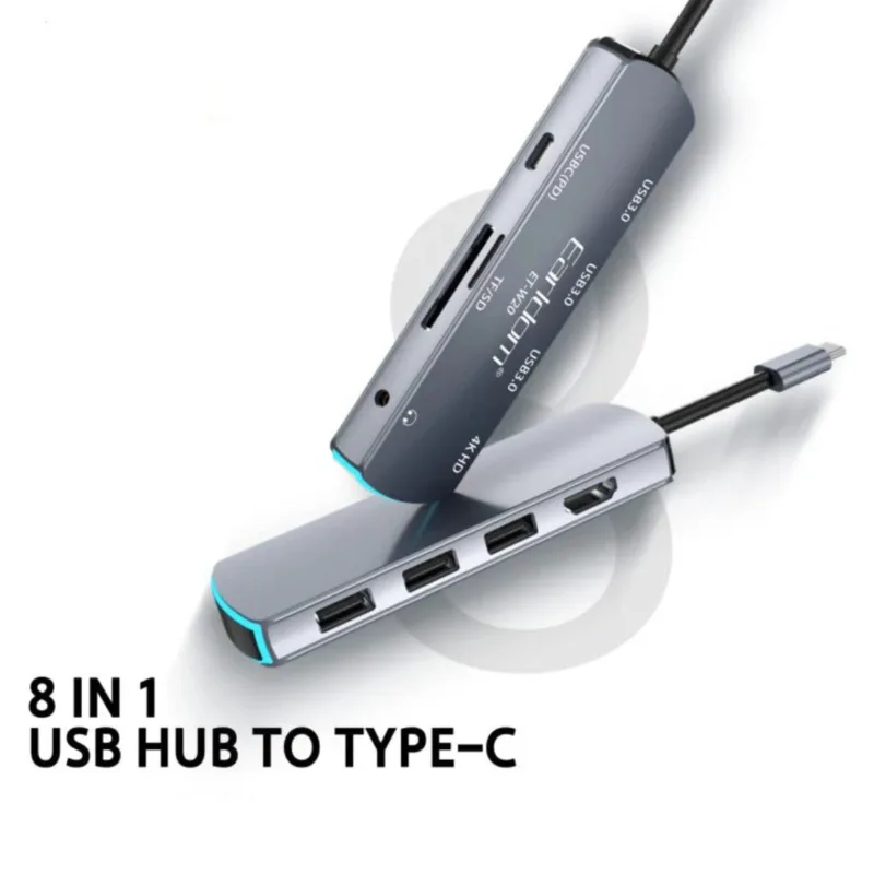 Earldom 8in1 USB-C Multi Function Dock Station