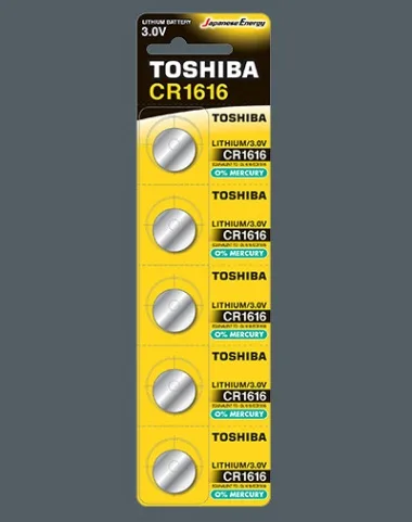 შეკვრა ელემენტების 5-ცალიანი CR1616 PW BP-5 TOSHIBA