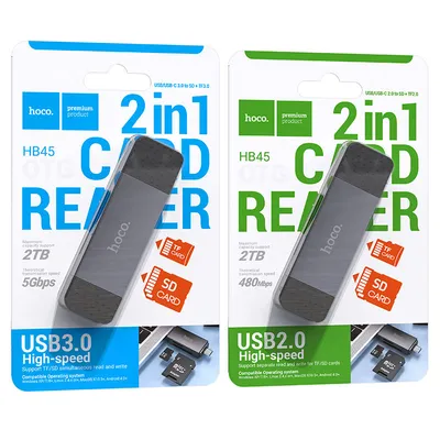 Hoco HB45 Spirit 2-in-1 USB 2.0 card reader