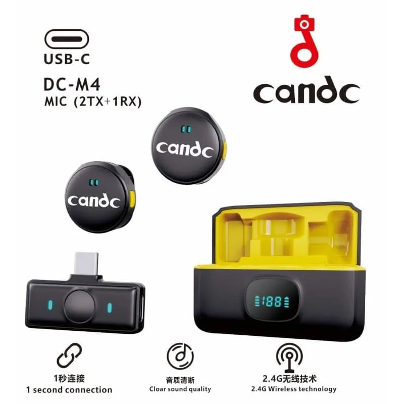 Candc DC-M4 microphone for iphone+type-c