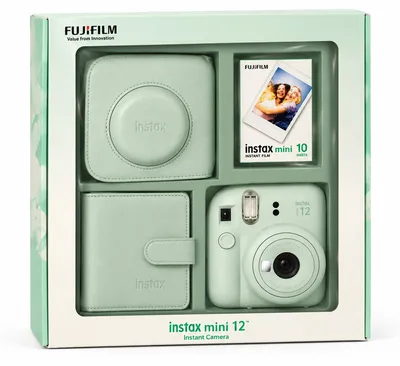 Fujifilm Instax Mini 12 სასაჩუქრე ნაკრები – Mint Green