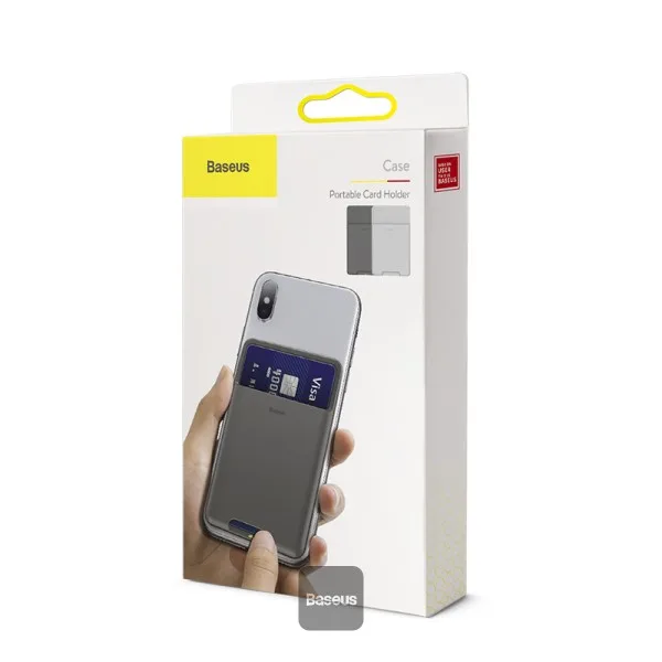 Baseus back stick silicone card bag