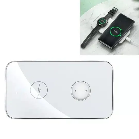Rock Leather 2 in 1 Portable Wireless Charger W32