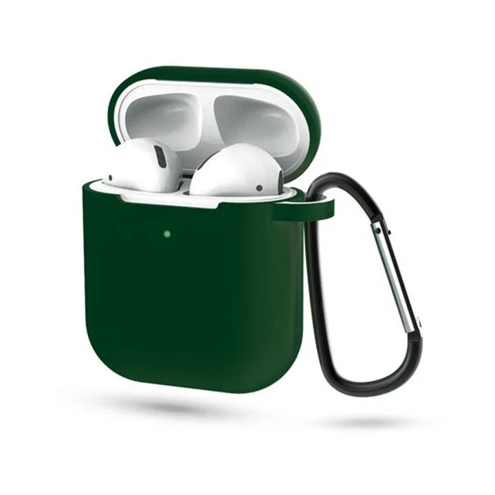 სილიკონის ქეისი AirPods 1/2-ისთვის, სალათისფერი