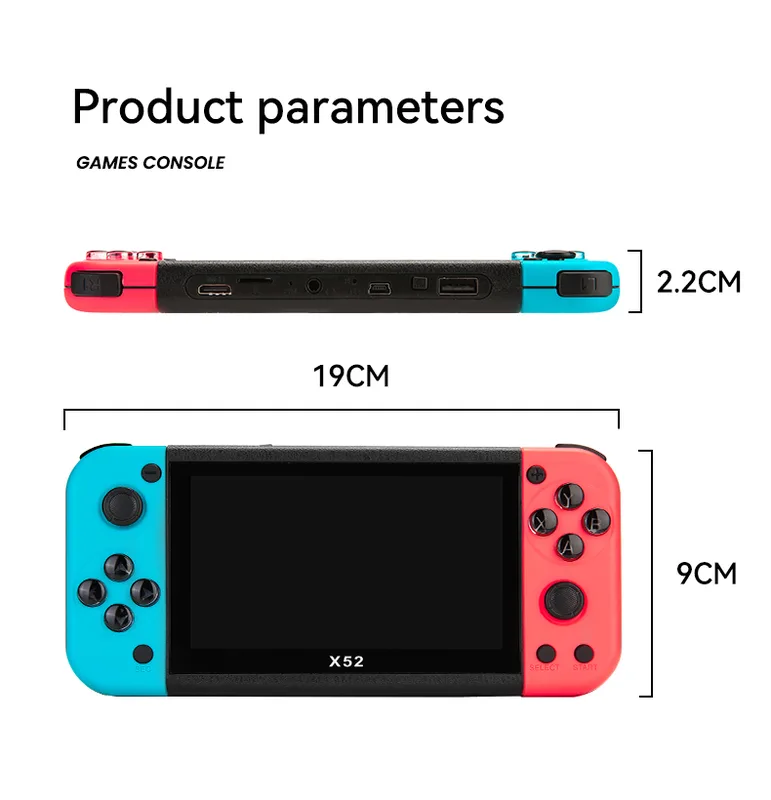 Gaming Console 5.1 Screen Size X52