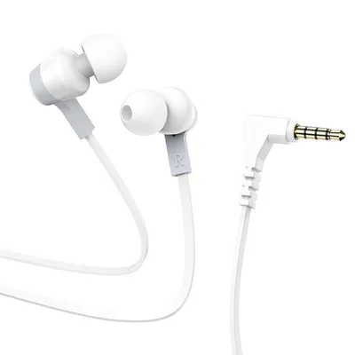 Hoco M86 Oceanic universal earphones with mic White