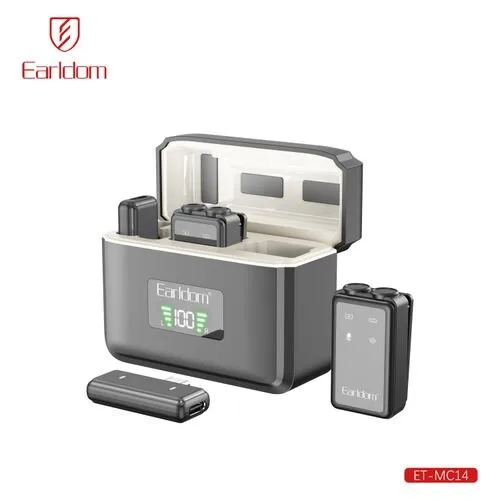 Earldom Professional 3in1 Wireless Microphone With AI Noise Reducing MC14