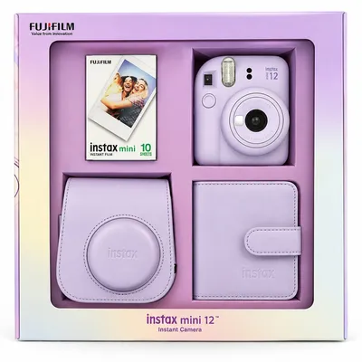 Fujifilm Instax Mini 12 სასაჩუქრე ნაკრები – Lilac Purple