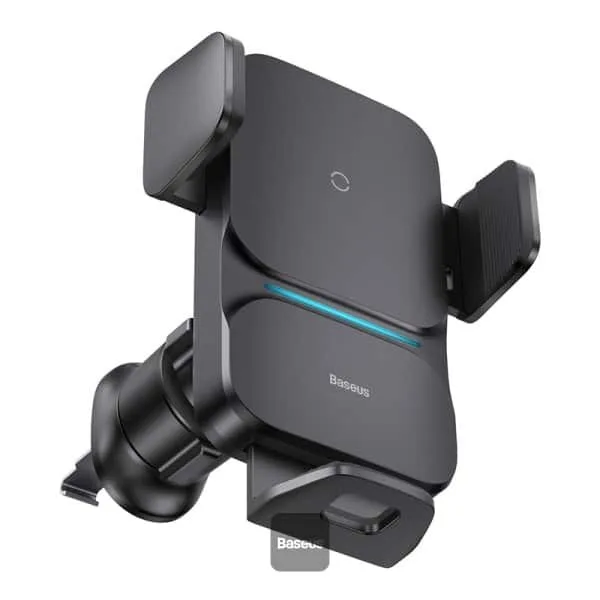 Baseus Wisdom Series Auto Alignment Car Mount Wireless Charger (QI 15W) (Air Outlet Version) Cluster Black