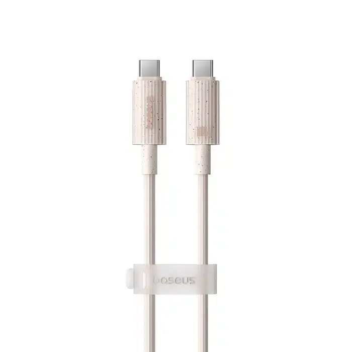 Baseus Habitat Series Fast Charging Cable Type-C to Type-C 100W 1m Wheat Pink