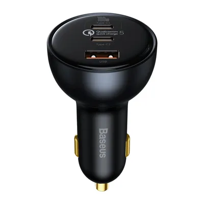 Baseus Qualcomm® Quick Charge™ 5 Technology Multi-Port Fast Charge Car Charger C