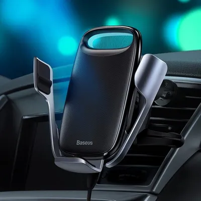 Baseus Milky Way Electric Bracket Wireless Charger (15W）Black