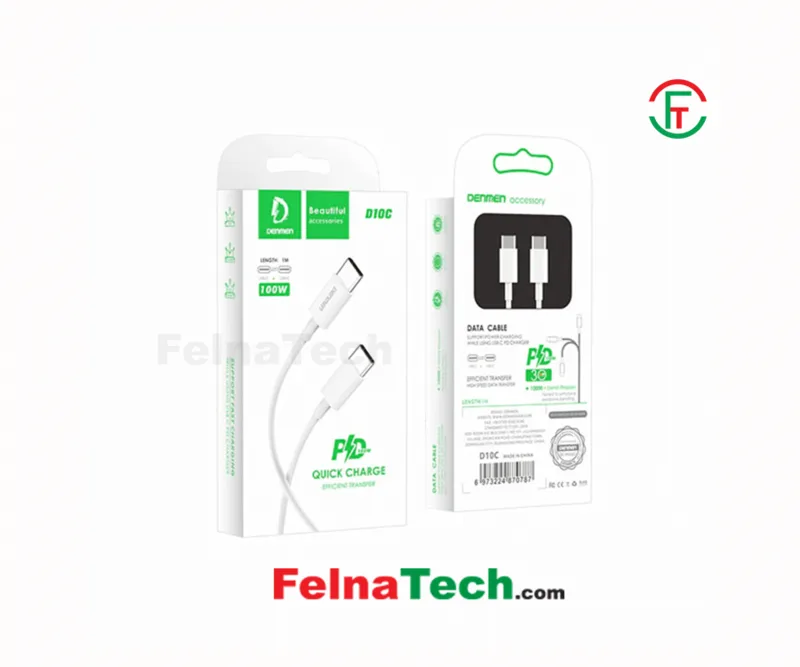 Vdenmenv Cable Type C to Type C (100W) D10C