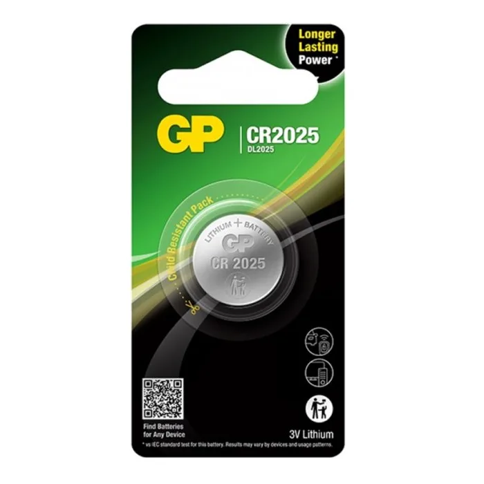ელემენტი GPPBL2025152 CR2025-CPU1 LITHIUM GP 4891199003714