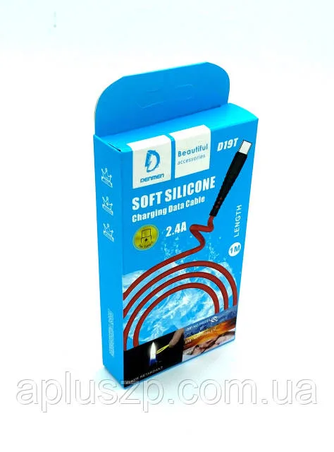 Vdenmenv Soft Silicone Charging Data Cable For Type-C D19T