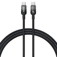 Baseus Discolor Series Fast Charging Cable USB to USB-C 100W 1m Cluster Black