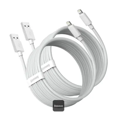 Baseus Simple Wisdom Data Cable Kit USB to iP 2.4A (2PCS/Set
