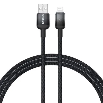 Baseus Discolor Series Fast Charging Cable USB to iP 2.4A 1m Cluster Black