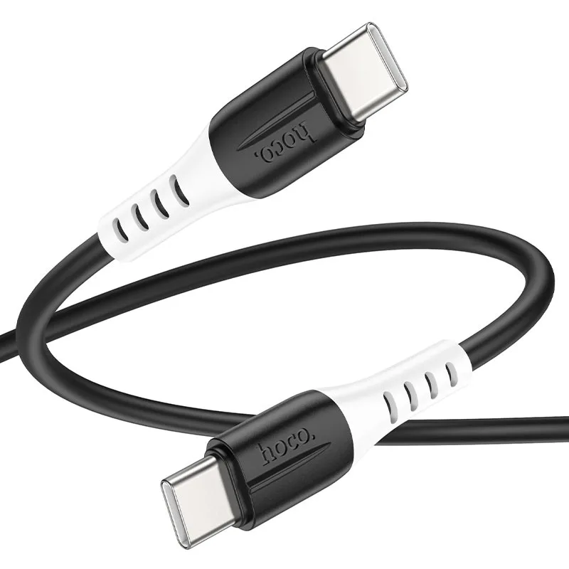 Hoco X82 Type-C silicone charging data cable Black
