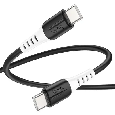 Hoco X82 Type-C silicone charging data cable Black