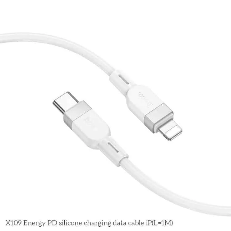 Hoco X109 Energy PD silicone charging data cable iP(L=1M)