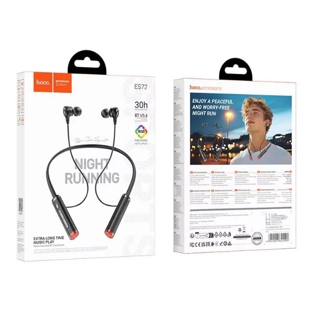 Hoco ES72 Benevolent neck-mounted BT earphones Black