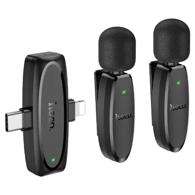 Hoco L15 Dual-mic clip-on wireless digital microphone(iP/Type-C)