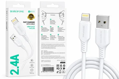 Borofone BX111 Feliz charging data cable iP(unpackaged) White