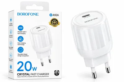 Borofone BA92A Lustrous single port PD20W charger(EU)