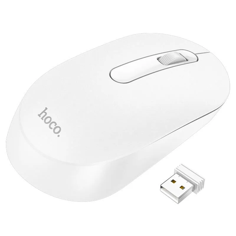 Hoco GM14 Platinum 2.4G business wireless mouse White