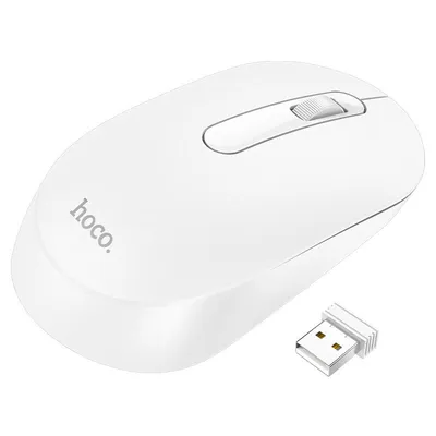 Hoco GM14 Platinum 2.4G business wireless mouse White