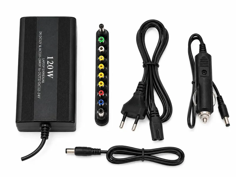Laptop Charger 120W With Car Charger 10 Pin
