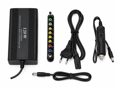 Laptop Charger 120W With Car Charger 10 Pin