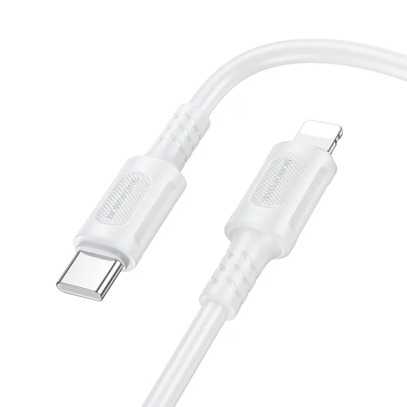 Borofone BX111 Feliz PD charging data cable iP(unpackaged) White