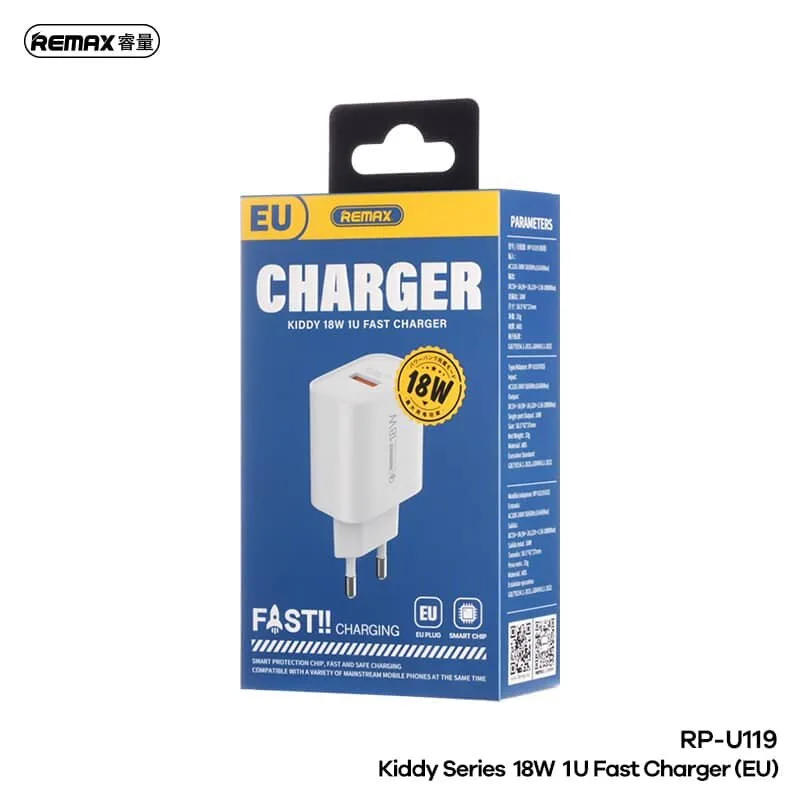 REMAX Kiddy Series 18W 1U Fast Charge RP-U119 EU