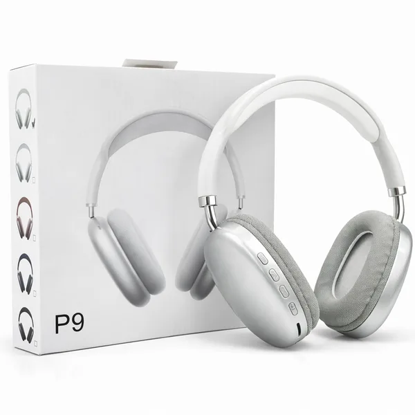 უსადენო ყურსასმენები P9 Smart Case-ით, ვერცხლისფერი